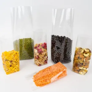 100pk Cellophane Bags with Block Bottom 180x75x50mm
