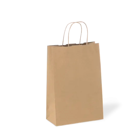 #16 Kraft Paper Carry Bag Twist Handle-355x240x120mm-200-Case