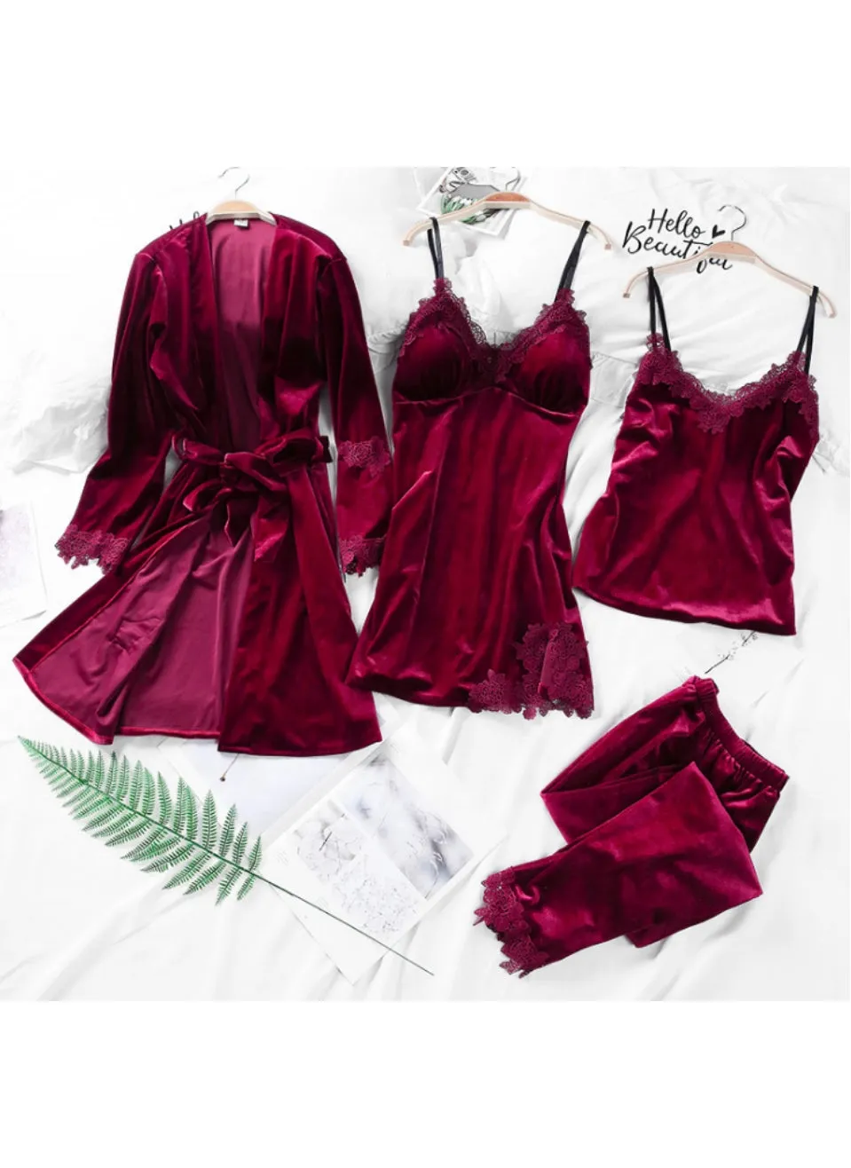 4 piece Pajama Set