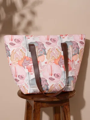Abstract Floral Tote Bag