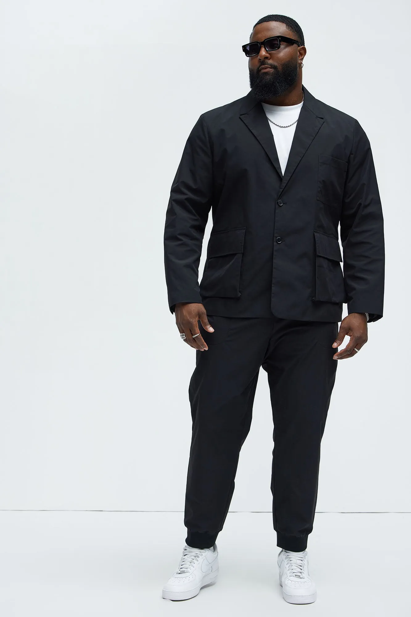 Ansel Tech Blazer - Black