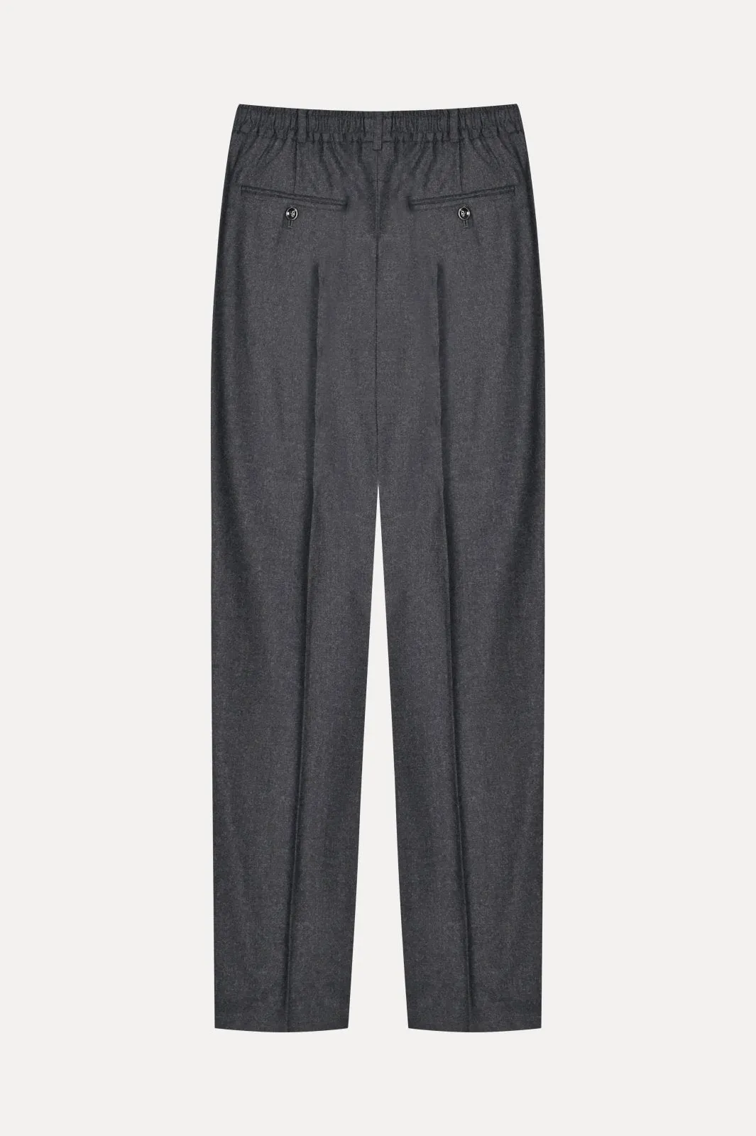 Anthracite Wool & Cashmere Trousers