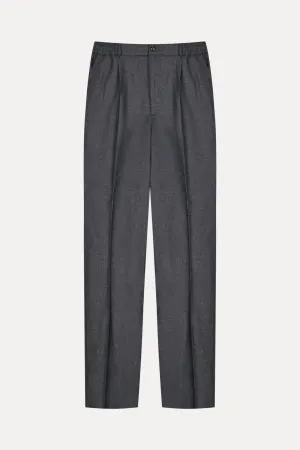 Anthracite Wool & Cashmere Trousers