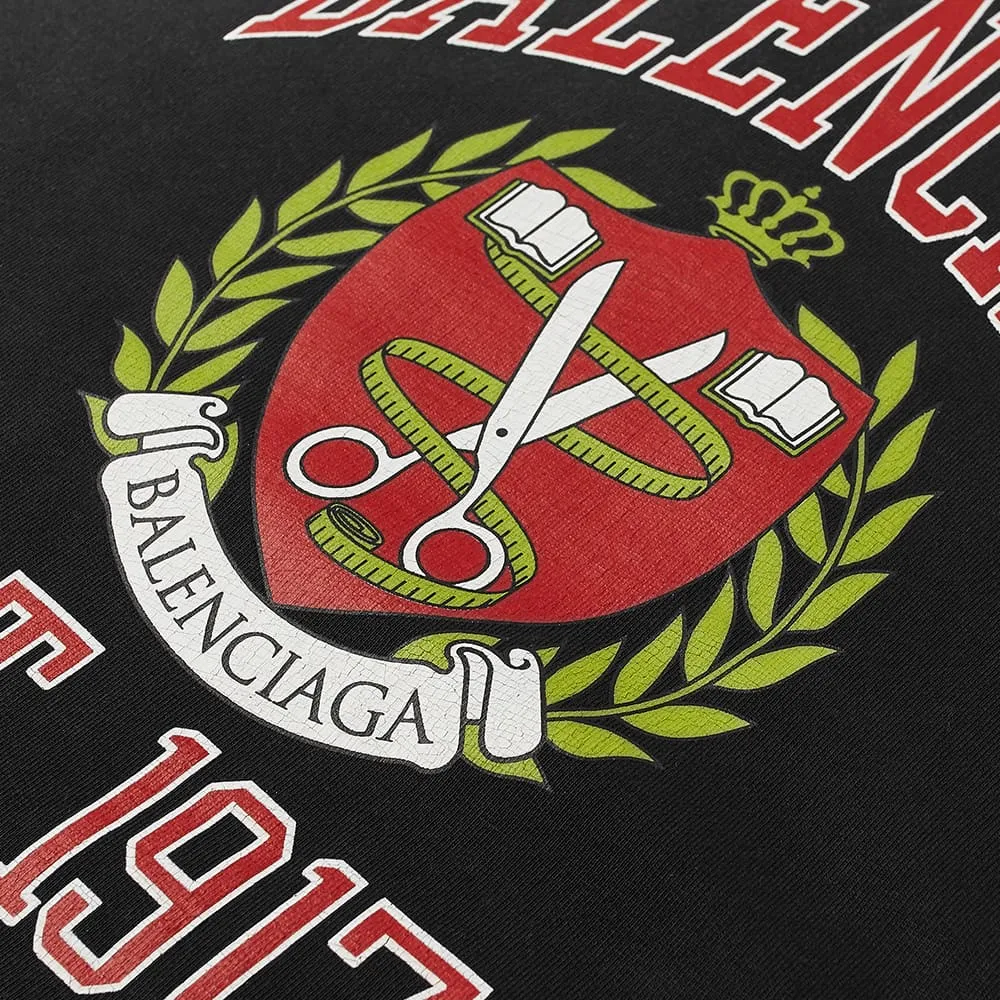 Balenciaga Black College Sweatshirt