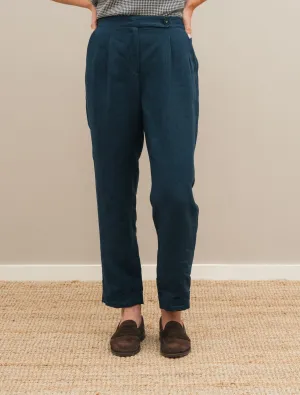 Boga Linen Trousers Navy