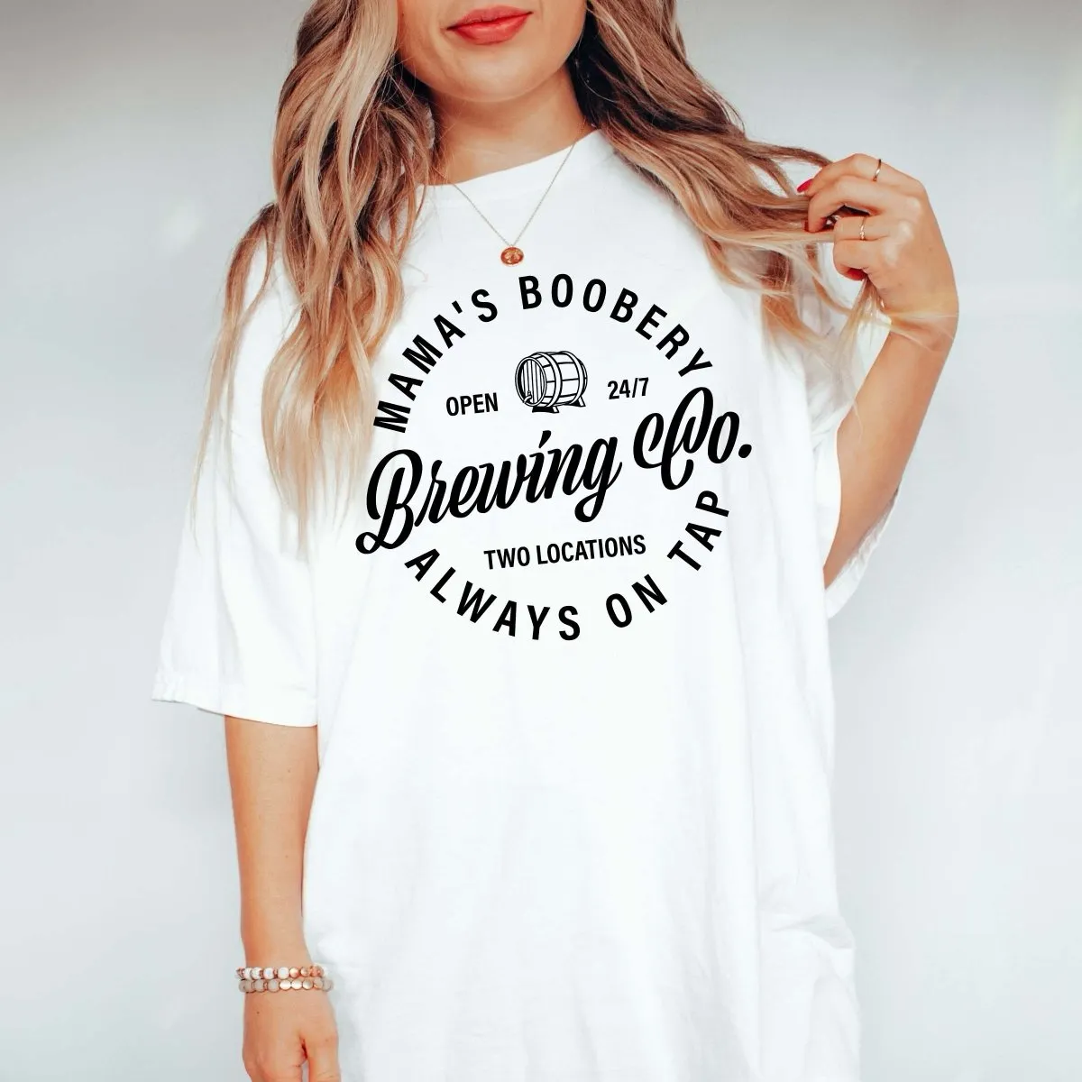 Boobery - Always on Tap Comfort Color Wholesale Tee