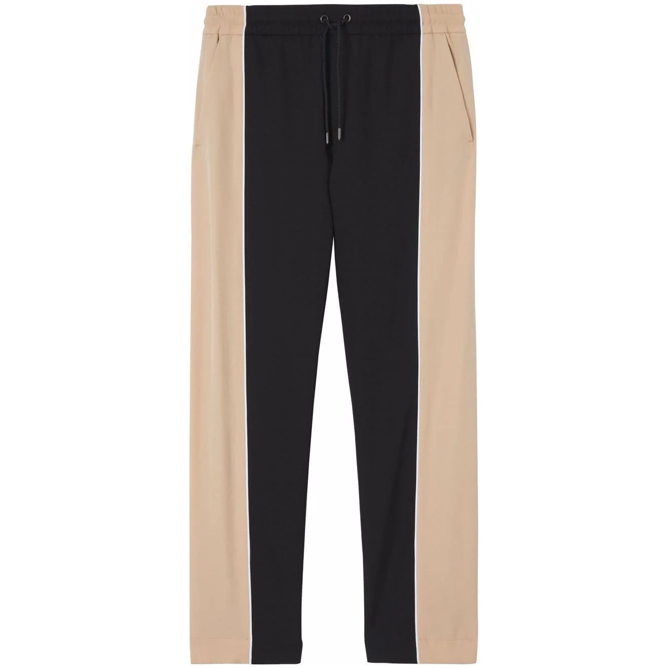 Burberry contrast-stripe grain de Poudre-wool track pants