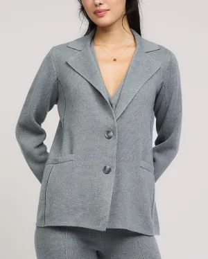 Button Closure Cardigan Jacket - Heather Grey - FINAL SALE