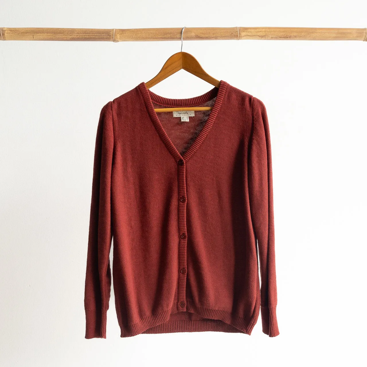 Classic Button-up Cotton Knit Cardigan by Orientique Australia - 1302