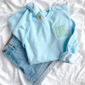 Comfort Colors Monogrammed Sweatshirt
