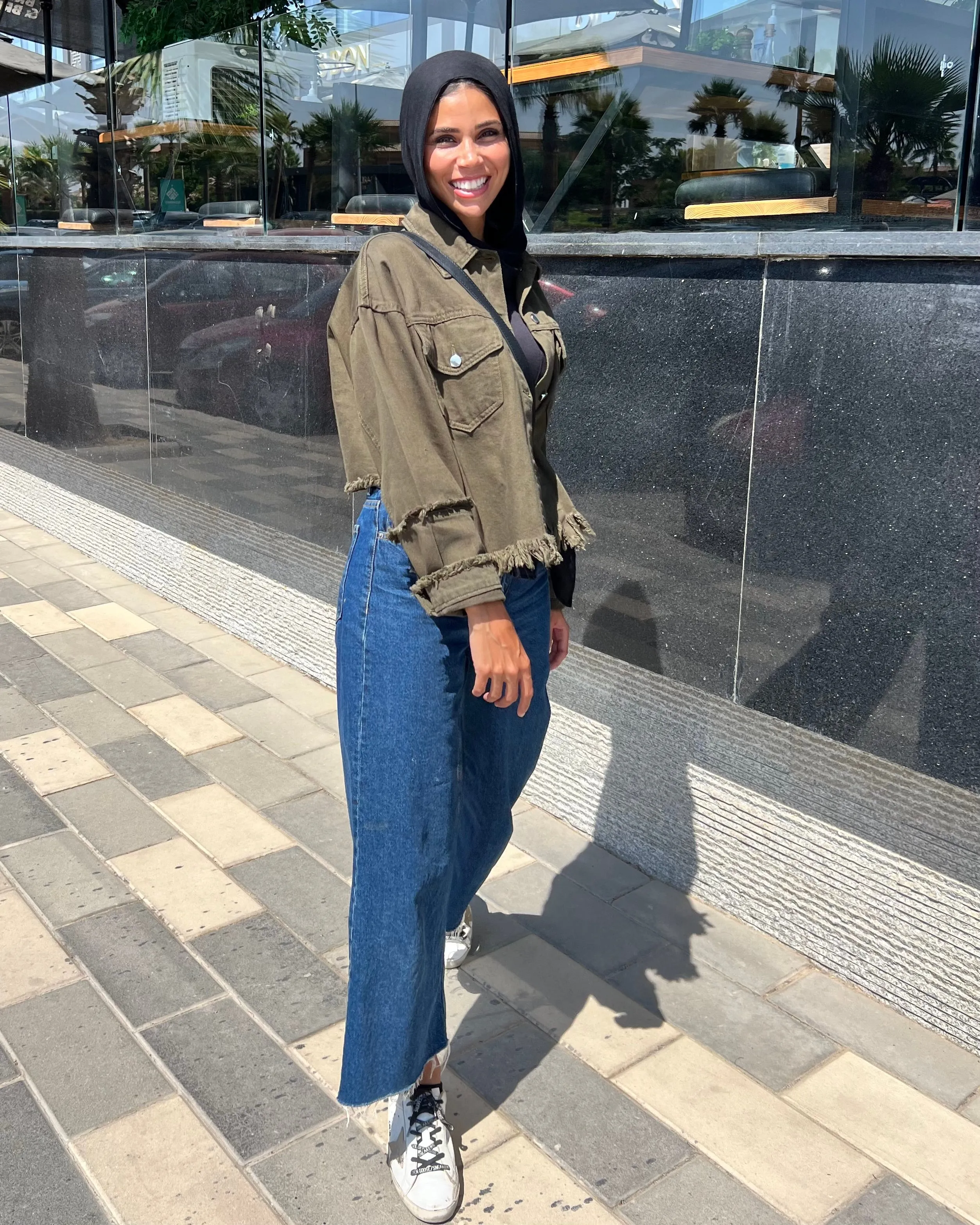 Cropped Fringy Denim
