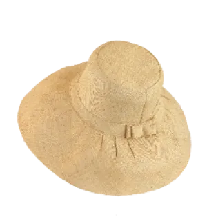 Demi Capeline Raffia Hat - Natural