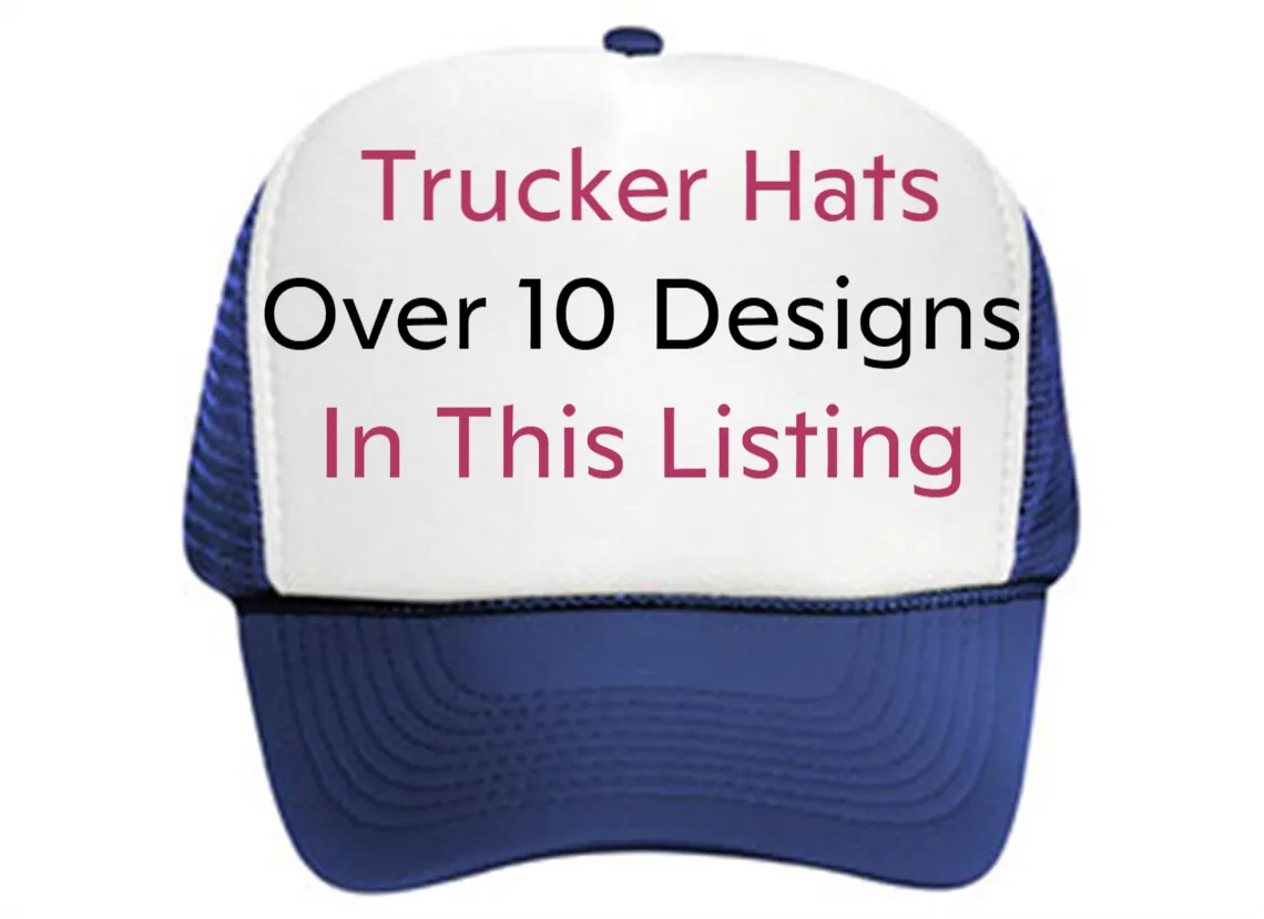 Design 2 Unisex Mesh Trucker Hat - Durable and Stylish