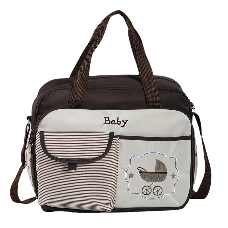 Diaper Bags Mommy Bag Large Capacity Multi-Functional Fashion One Shoulder Crossbody Waterproof