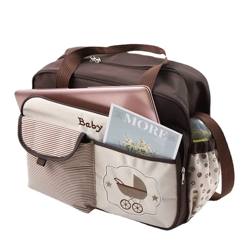 Diaper Bags Mommy Bag Large Capacity Multi-Functional Fashion One Shoulder Crossbody Waterproof