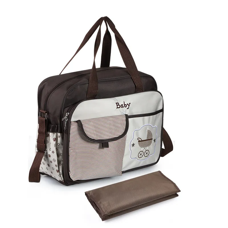 Diaper Bags Mommy Bag Large Capacity Multi-Functional Fashion One Shoulder Crossbody Waterproof