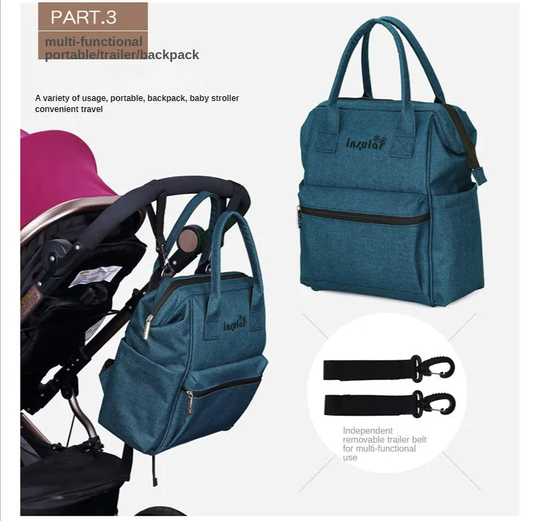 Diaper Bags Mommy Bag Multi-Functional Waterproof Backpack