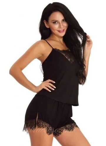 Endless Black Two Pieces  Sleepwear