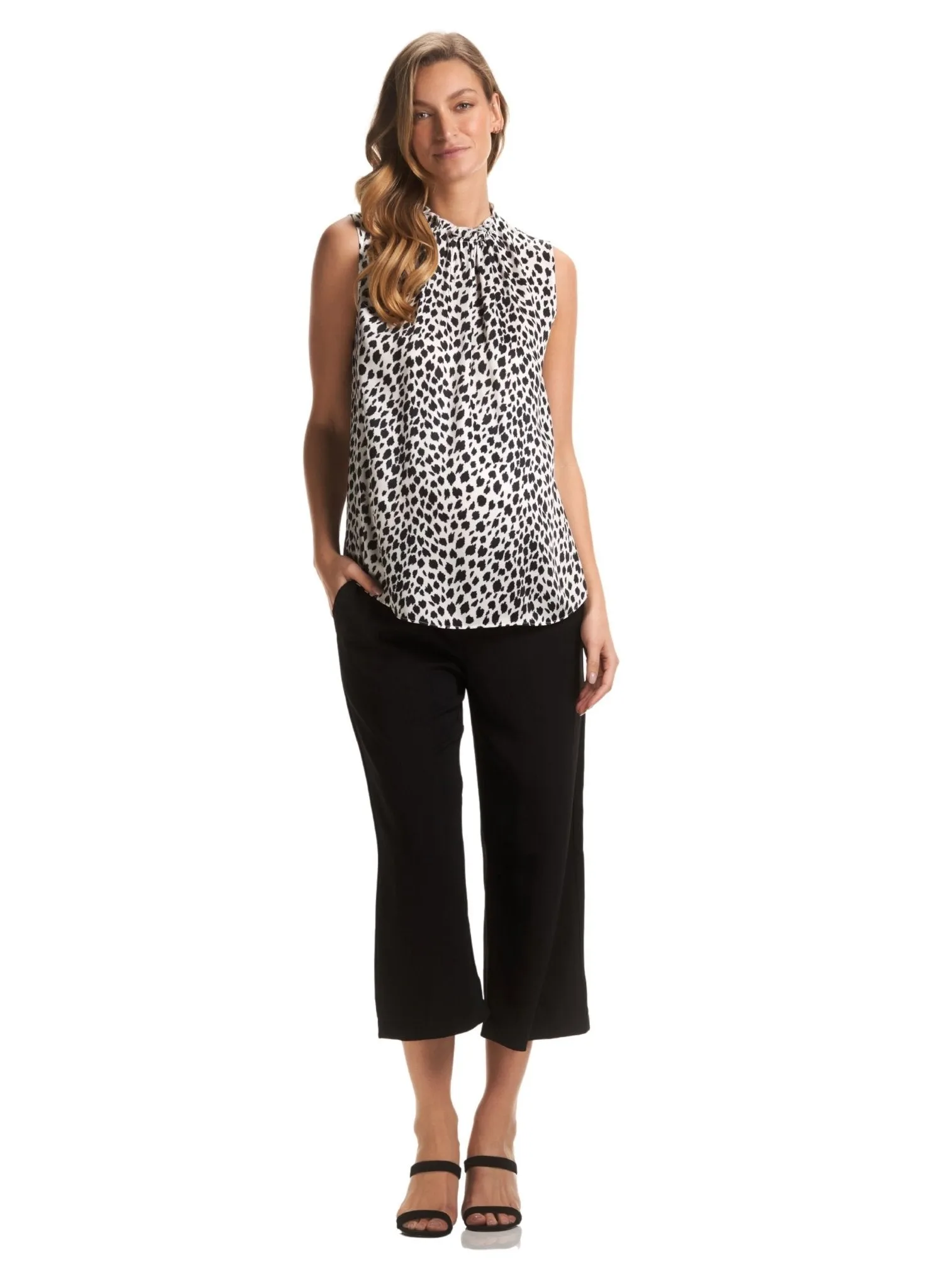 Geneva Maternity Blouse - Snow Leopard