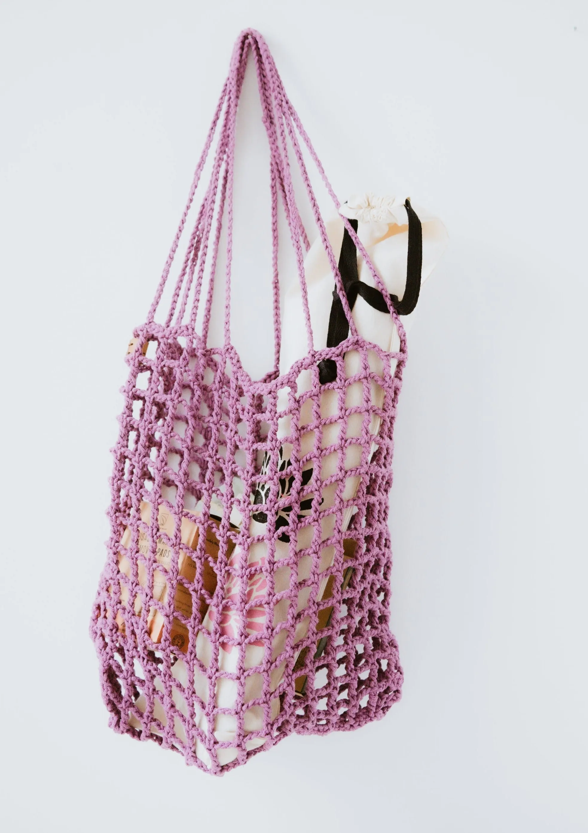 Hand-Crocheted Reusable Market Bags