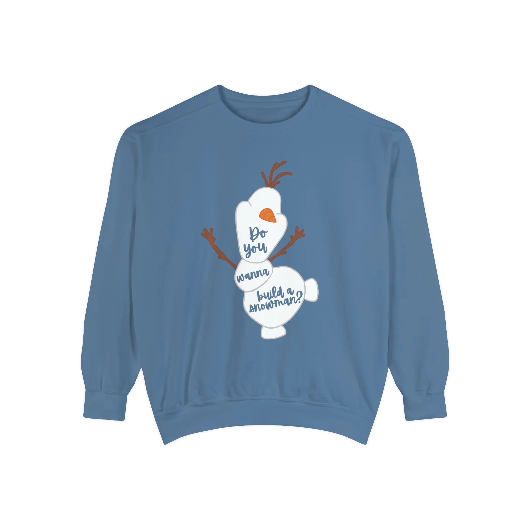 Happy Snowman Comfort Colors Crewneck