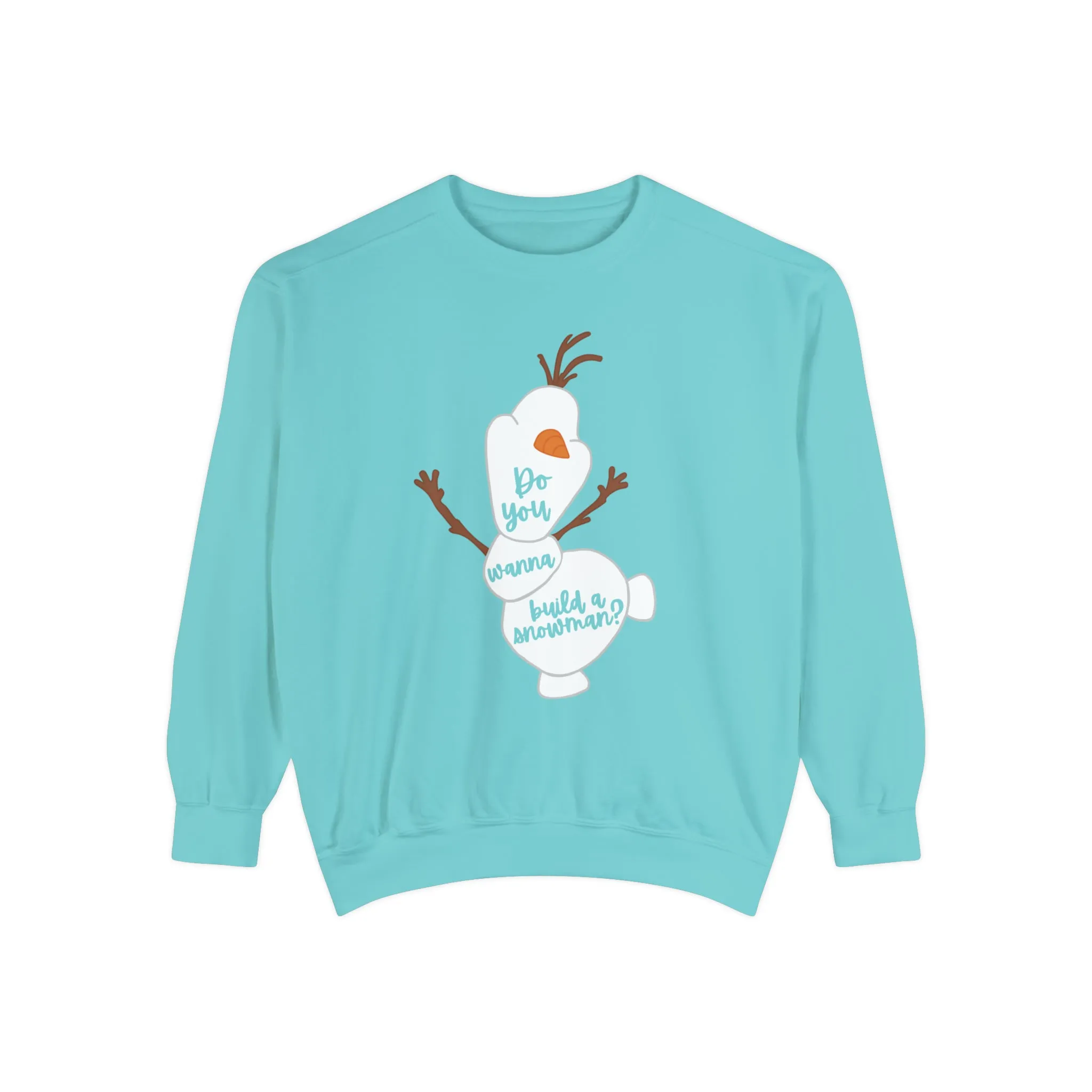 Happy Snowman Comfort Colors Crewneck