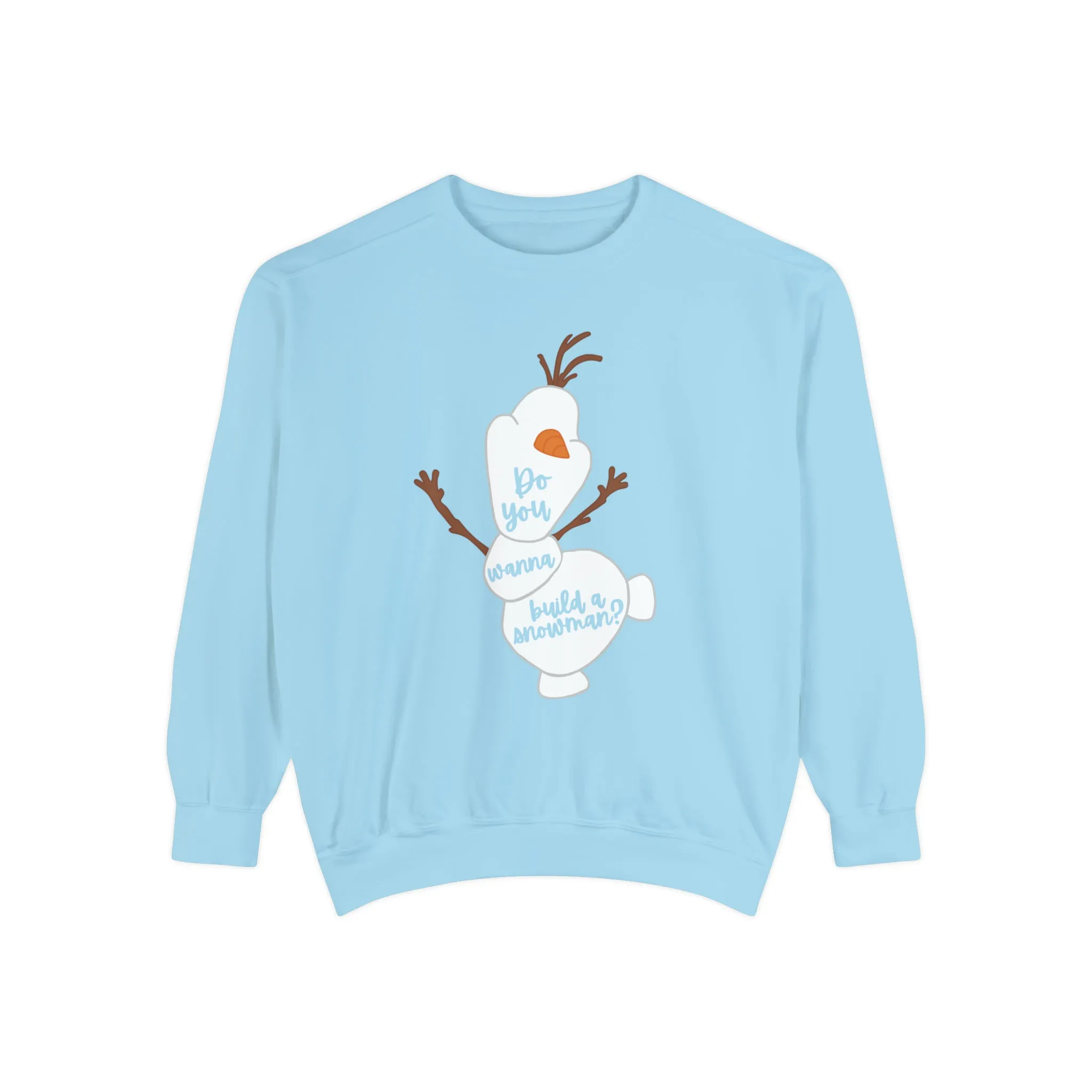 Happy Snowman Comfort Colors Crewneck