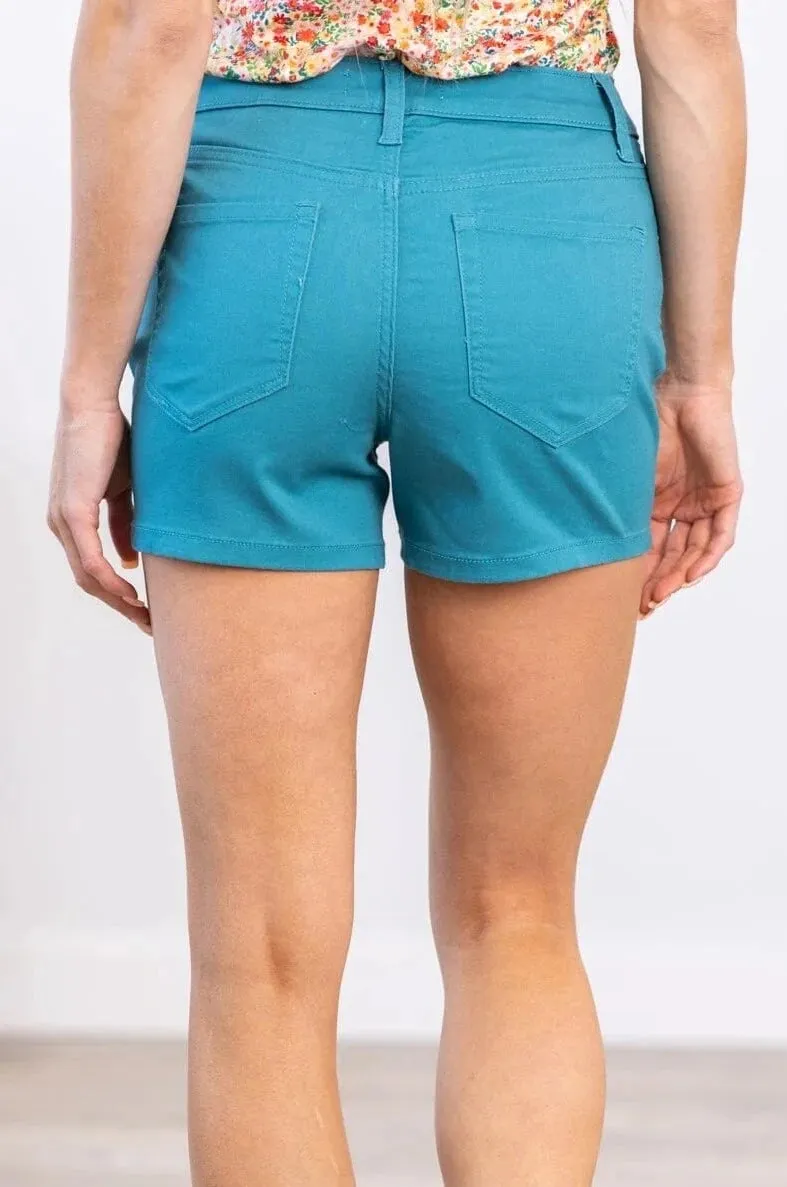 Jane High-Waist Denim Shorts | Zenana