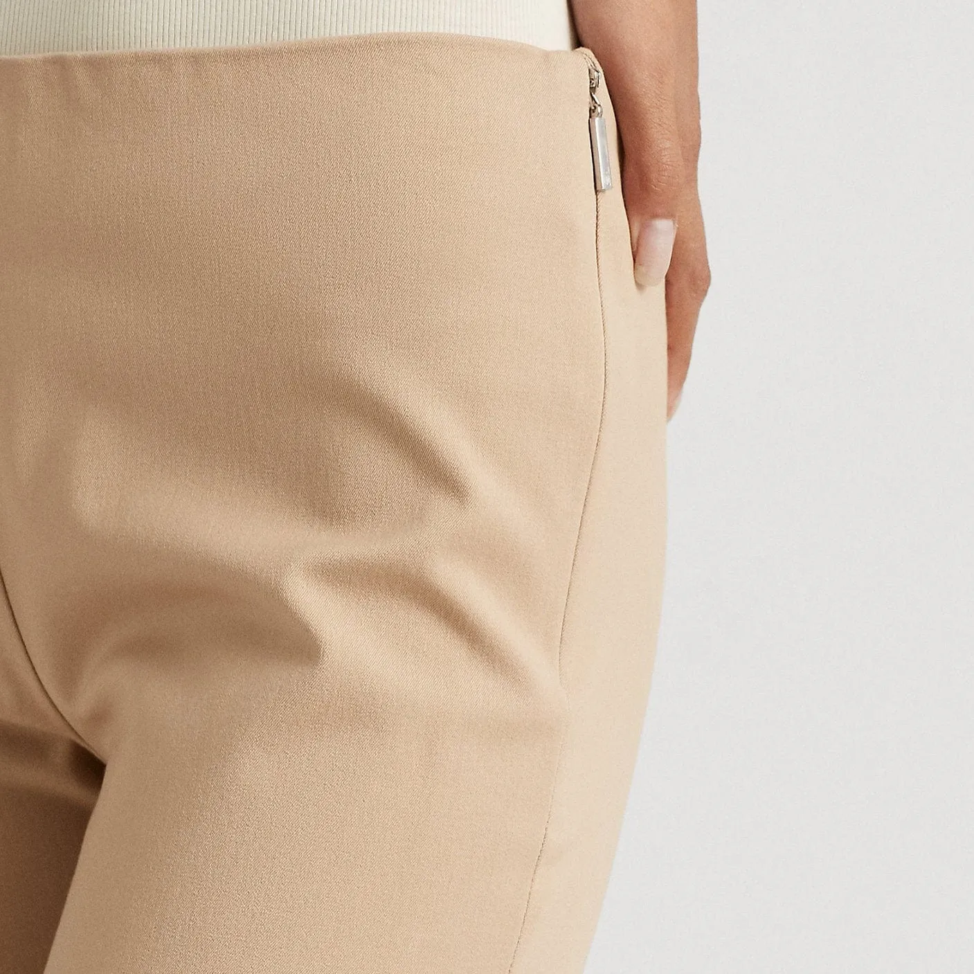 Lauren Ralph Lauren Keslina Stretch Twill Skinny Trouser Tan