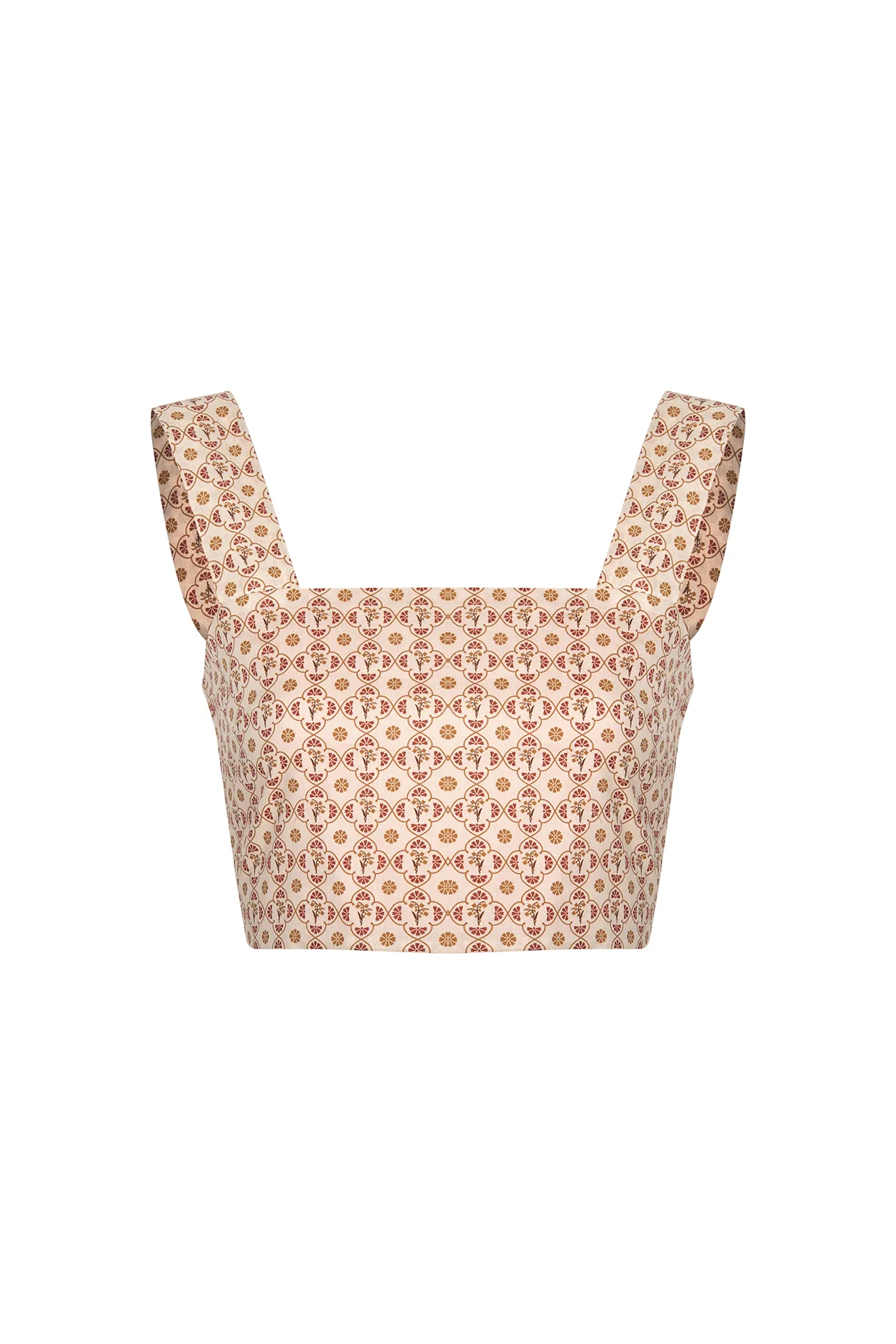 Marimba Cotton Bio Top / Beige May Flower