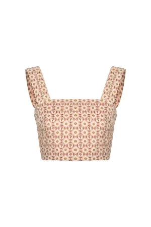 Marimba Cotton Bio Top / Beige May Flower