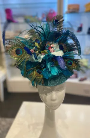 Marsha Fascinator Blue