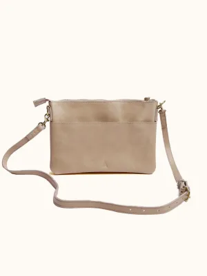 Martha Double Crossbody in Pebble