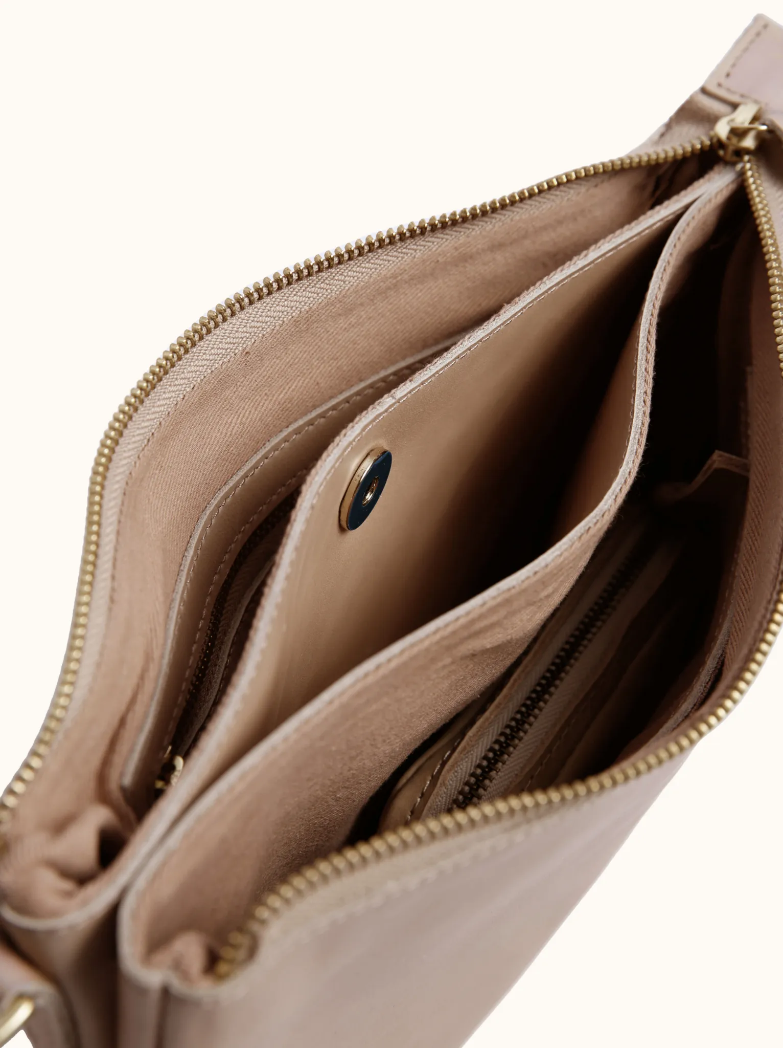 Martha Double Crossbody in Pebble