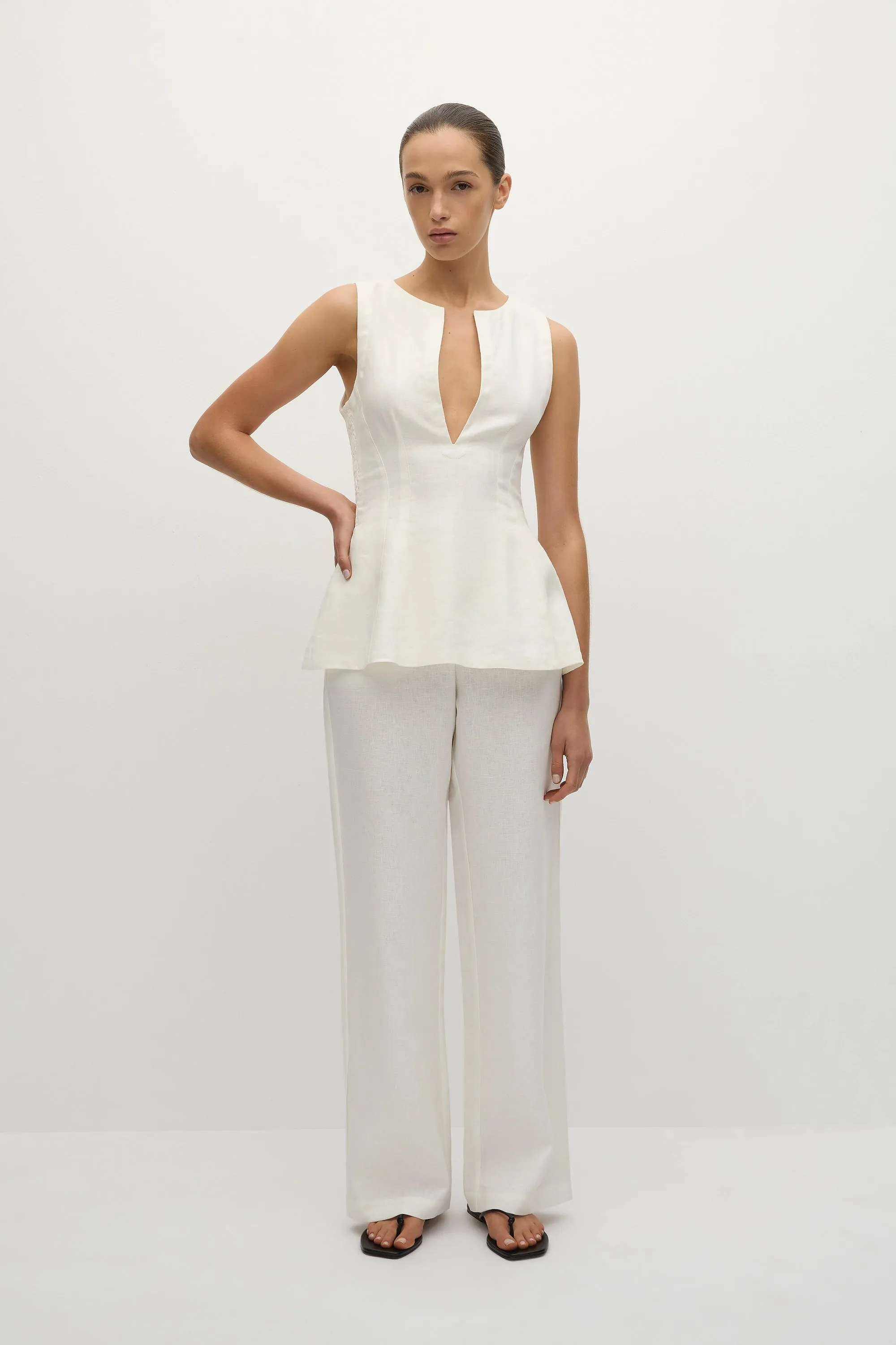 Melia Top White
