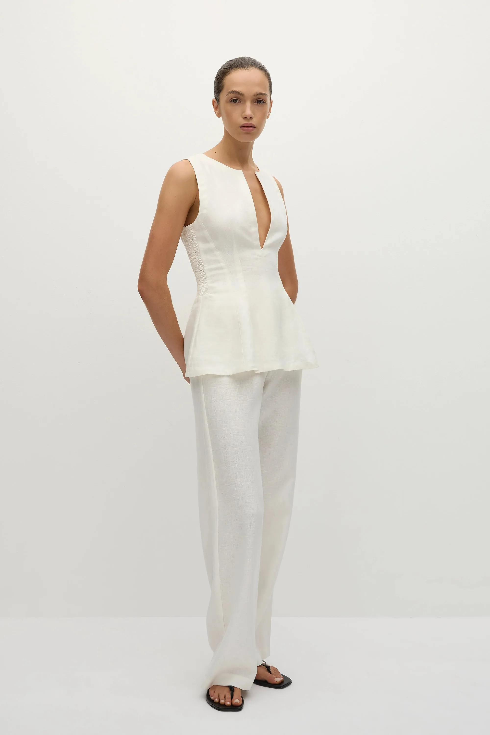 Melia Top White