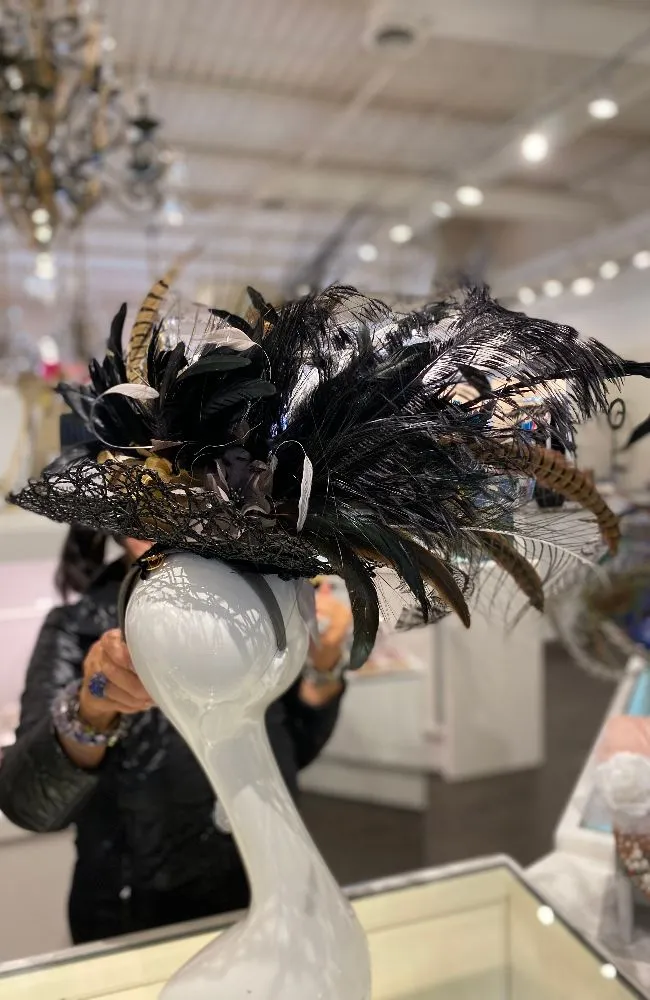 Natural Fascinator Black