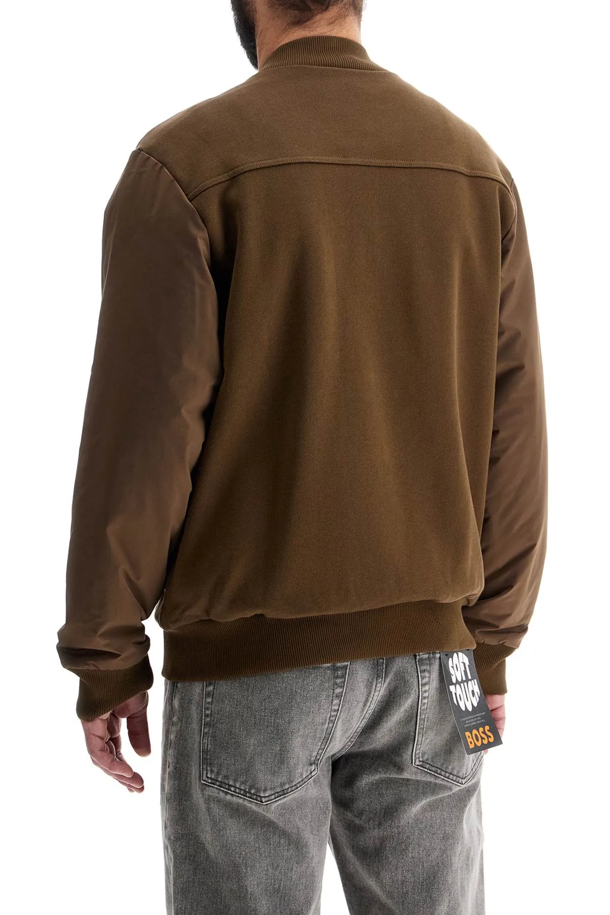 open green zip hoodie regular fit c-salieri 23 50524338 OPEN GREEN
