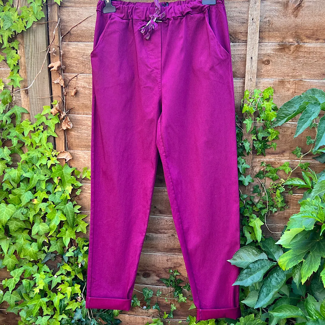 Our Best Selling 'Original' Magic Trousers | Plum