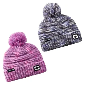 Polaris Space-Dye Pom Beanie Pink
