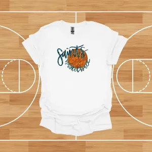 Saints Basketball Faux Sequin Tee