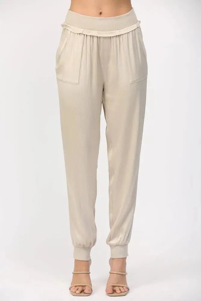 Satin Jogger Pants