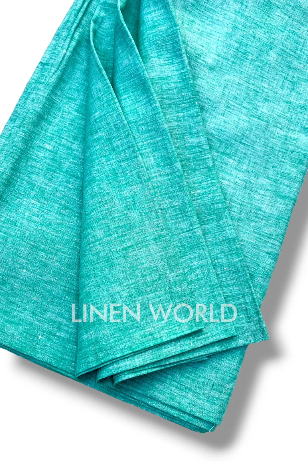 Sea Green Linen Fabric (60 Lea)