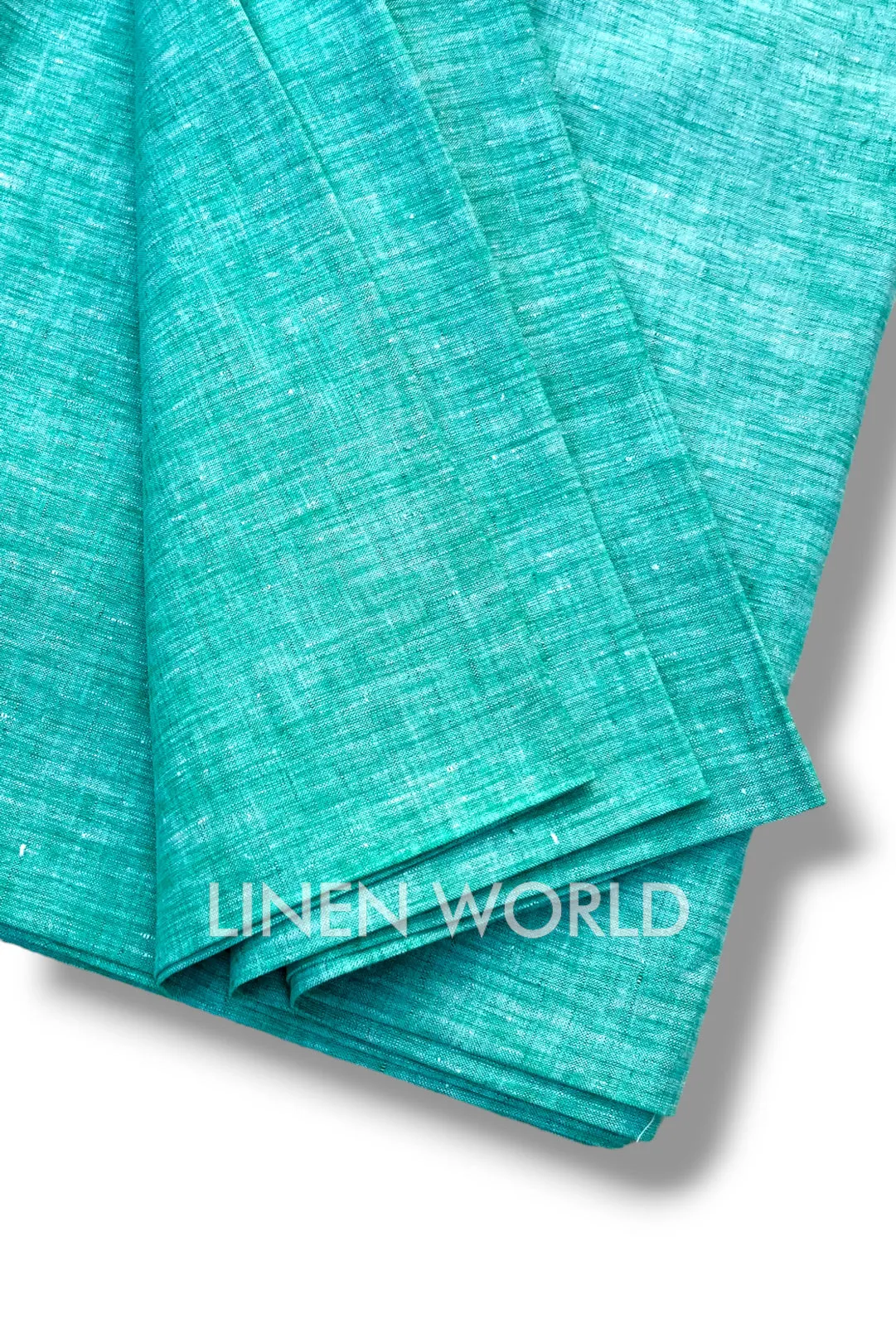 Sea Green Linen Fabric (60 Lea)