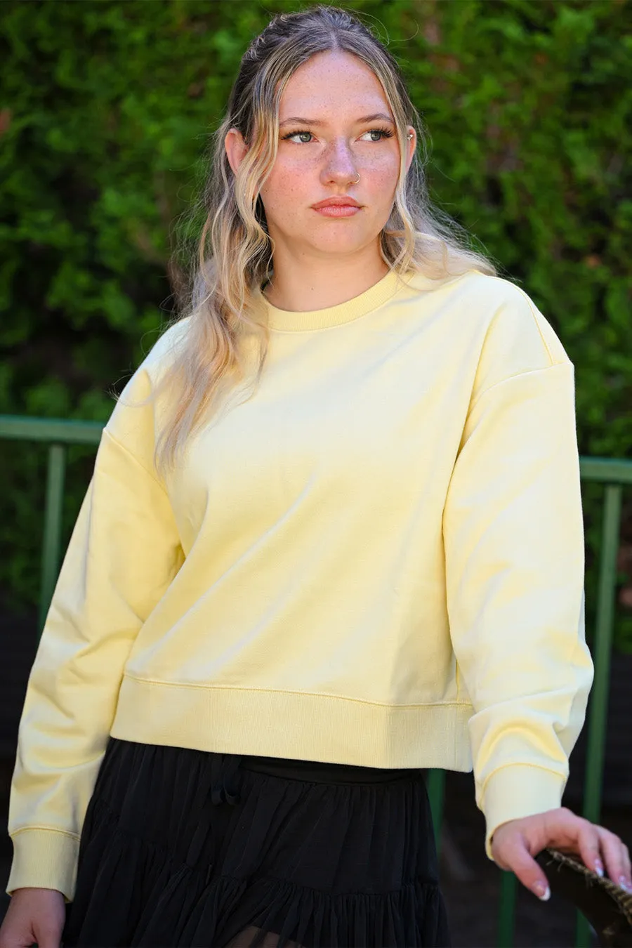 Short Oversized Sweatshirt