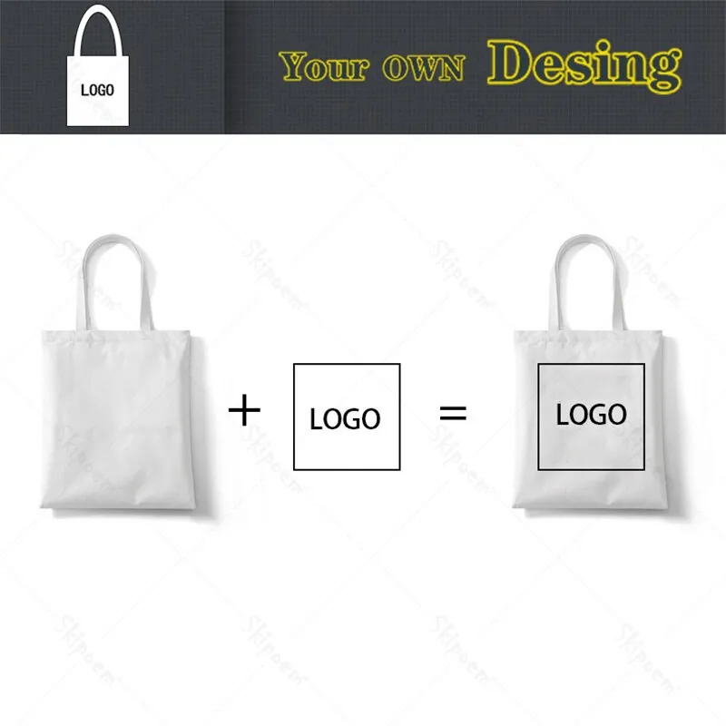 Shoulder Canvas Bag Tote Shopping Bags Daughter Son Mom Large Capacity