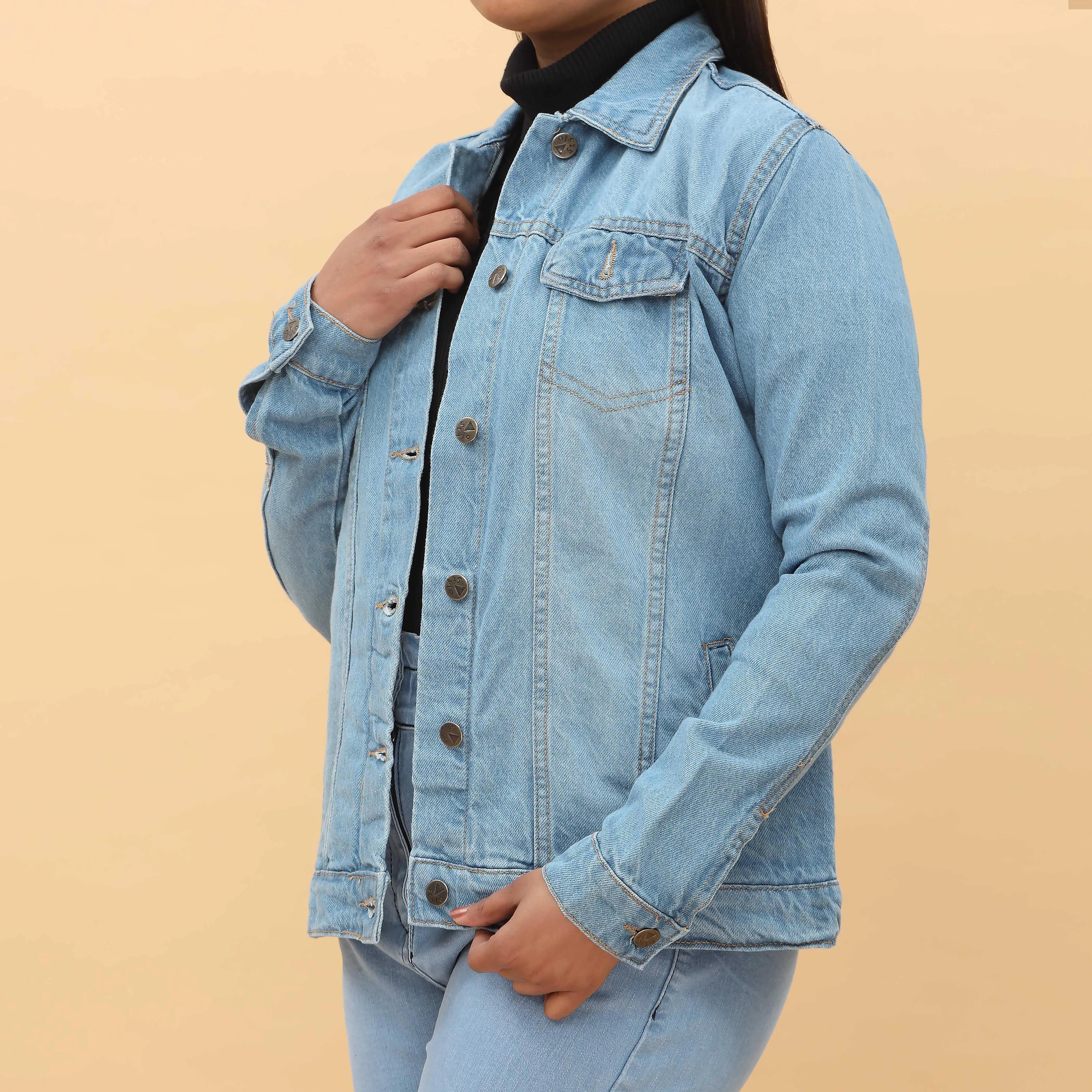 Sky Blue Denim Jacket PW4290