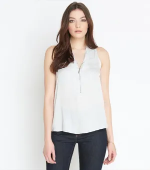Sleeveless Blouse with Zip HELMUT GREY