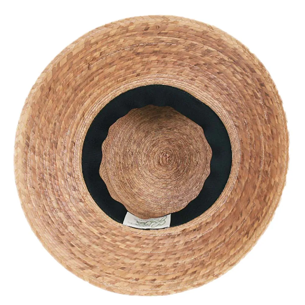 Somerset Palm Leaf Sun Hat with Black Bow - Tula Hats