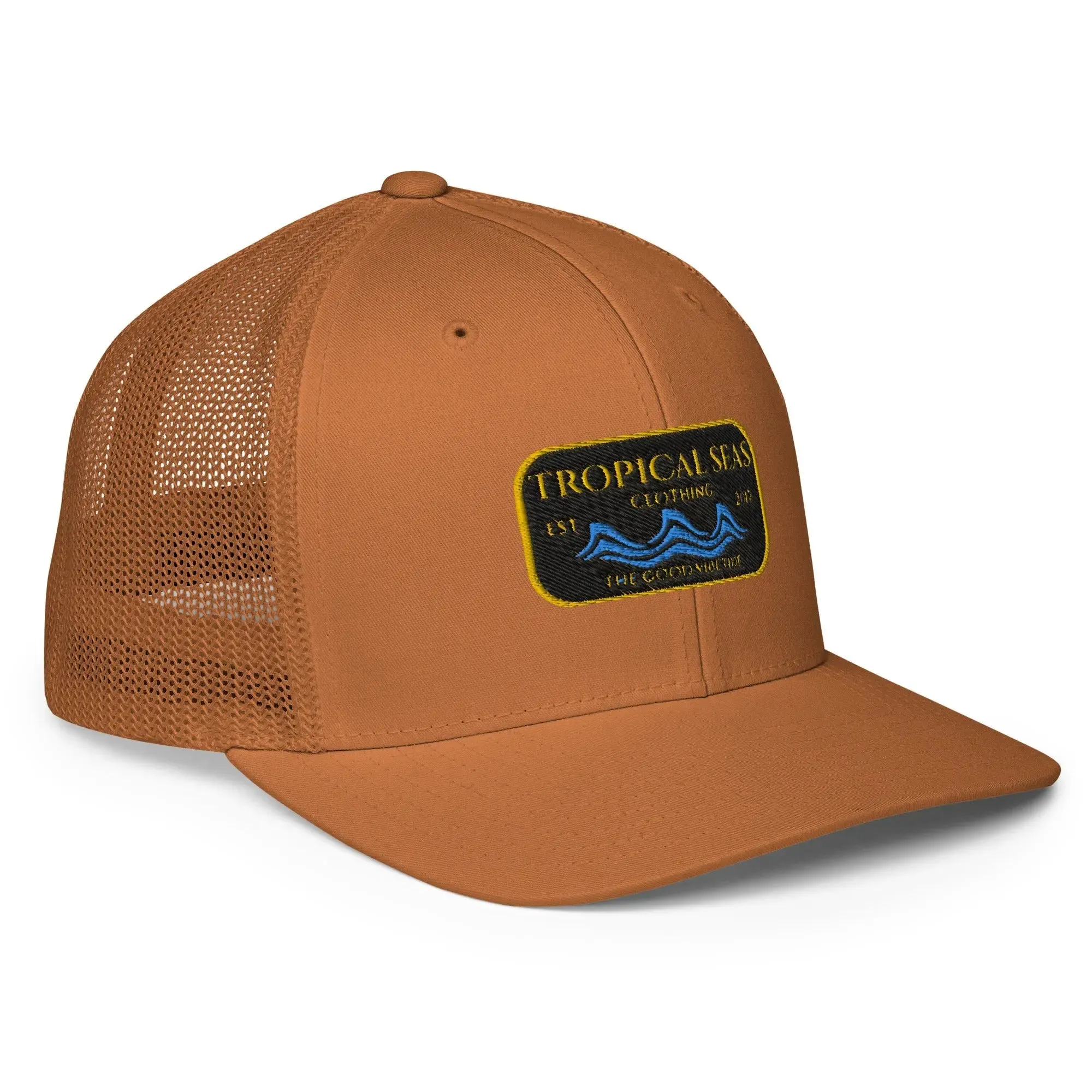 Steady Wave Mesh Trucker Hat by Tropical Seas Clothing